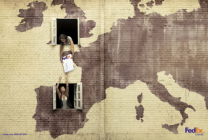 FedEx world map ad