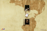 FedEx world map ad