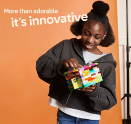 Lego ad of young girls playing with Lego